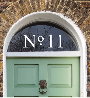 Premium Elegant House Number Sticker for Doors and Glass Windows