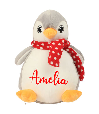Personalised Name - Large Penguin Teddy