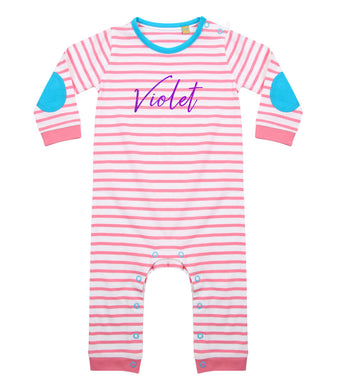 Personalised Long Sleeve Striped Bodysuit - Baby & Toddler
