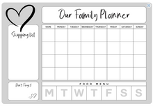 Load image into Gallery viewer, Large A3 Family Magnetic Weekly Planner and Organiser