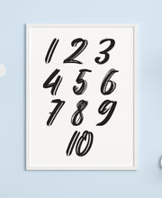 Load image into Gallery viewer, Numbers A4 Print - Children&#39;s Prints