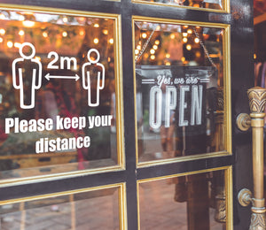 Keep Your Distance - Vinyl Window or Wall Sticker / Decal