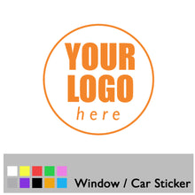 Load image into Gallery viewer, Custom Logo Personalised Car Sticker - Single Colour Vinyl Decal