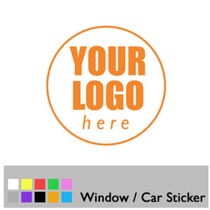 Custom Logo Personalised Car Sticker - Single Colour Vinyl Decal