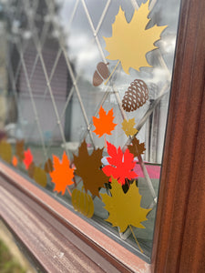 Autumn Leaves Window Display - Vinyl Stickers