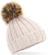 Load image into Gallery viewer, Faux Fur Pom Pom Chunky Beanie - Infant Hat