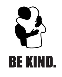 Be Kind - Hug Silhouette - A4 Print