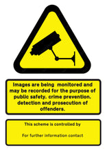 Load image into Gallery viewer, CCTV Recording Sign - Customised - Deterrent - Warning Parking Sign Car Park