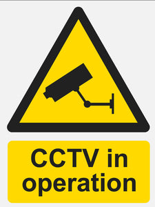 CCTV In Operation - Metal Sign - Choose Size
