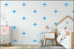 Aeroplane Vinyl Sticker Pack - Children's Wall Art