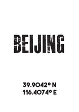 Load image into Gallery viewer, Beijing Co-ordinates Print