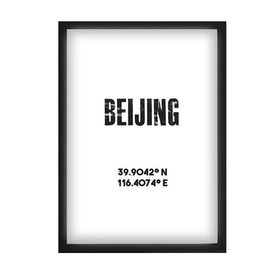 Beijing Co-ordinates Print