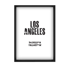 Load image into Gallery viewer, Los Angeles Co-ordinates Print