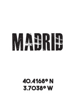 Load image into Gallery viewer, Madrid Co-ordinates Print