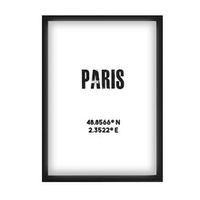 Load image into Gallery viewer, Paris Co-ordinates Print