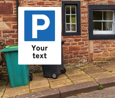 Personalised Parking Metal Sign - Portrait - Warning Parking Sign Car Park
