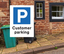 Load image into Gallery viewer, Customer Parking Only Metal Sign - Portrait - Warning Parking Sign Car Park
