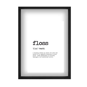 Floss Word Definition Print