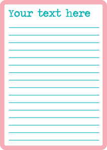 Personalised Magnetic Reminder List - Memo White Board