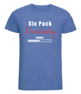 Six Pack Downloading - Men's T-Shirt