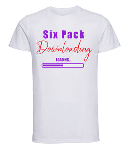 Six Pack Downloading - Men's T-Shirt