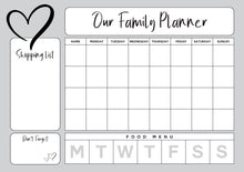 Load image into Gallery viewer, Personalised Magnetic Family Activity / Meal Planner