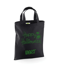 Load image into Gallery viewer, Personalised Happy Halloween Trick or Treat Bag - Halloween Gift