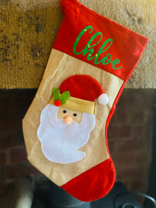 3D Santa Stocking With Personalisation - Christmas Gift