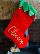 Load image into Gallery viewer, Elf Stocking With Personalisation - Christmas Gift