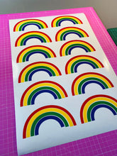 Load image into Gallery viewer, *OFFER* individual Rainbow Vinyl Sticker - Perfect for walls, windows, cars and more