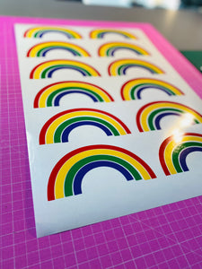 *OFFER* individual Rainbow Vinyl Sticker - Perfect for walls, windows, cars and more