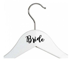 Personalised Wedding Coat Hanger Vinyl Stickers - Weddings