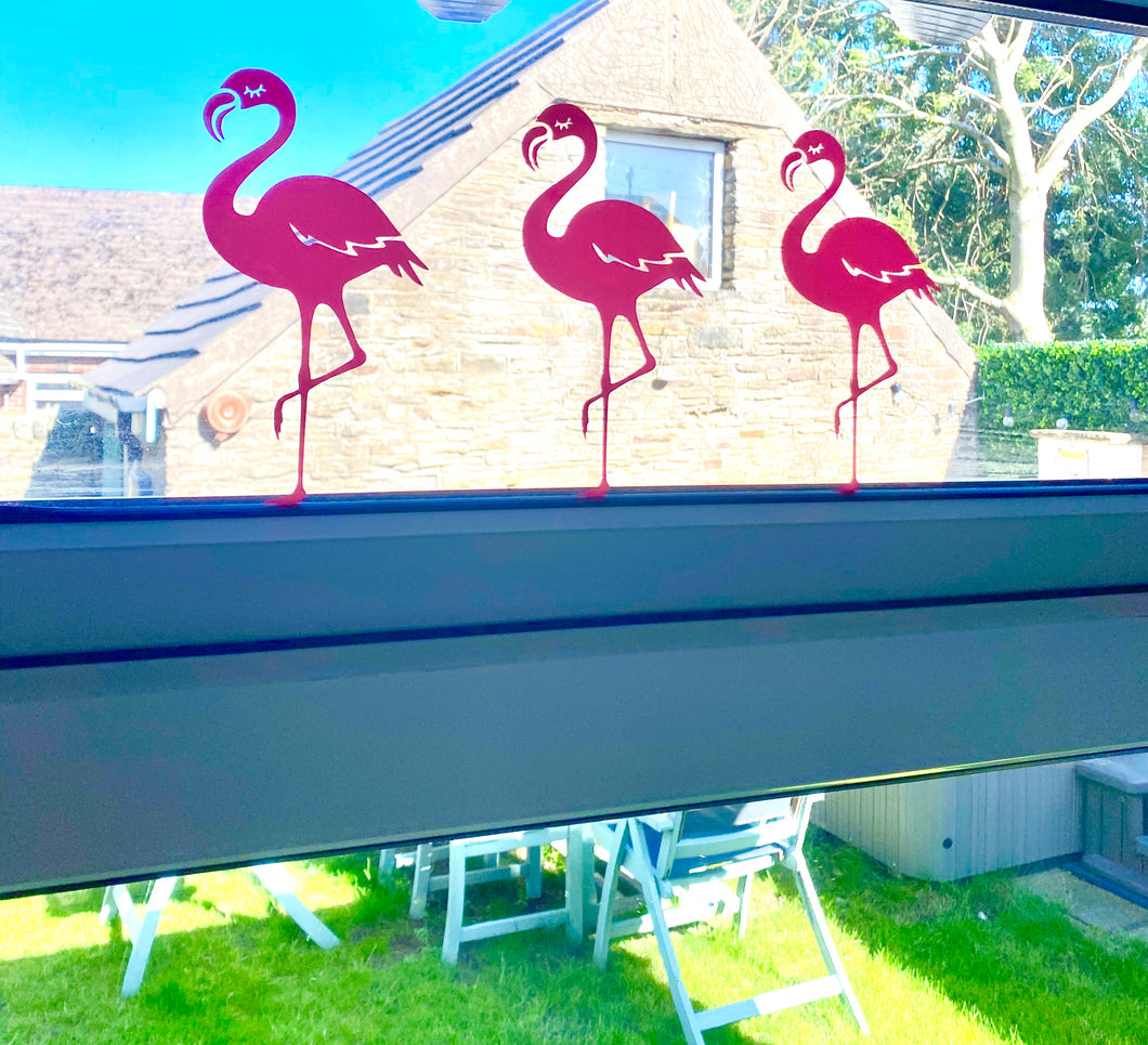 Flamingo Vinyl Sticker - Set Of Three