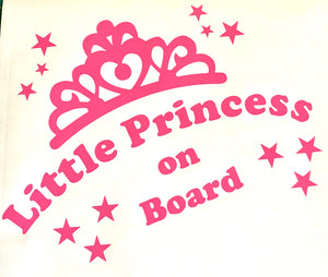 Little Princess On Board - Car Sticker