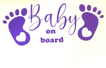 Load image into Gallery viewer, Baby On Board - Car Sticker