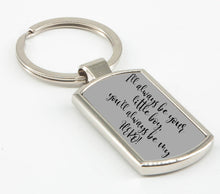 Load image into Gallery viewer, I&#39;ll Always Be Your Little Boy, You&#39;ll Always Be My Hero! - Father&#39;s Day Keyring