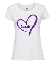 Load image into Gallery viewer, Name and heart - Women&#39;s T-Shirt