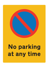 Load image into Gallery viewer, No Parking At Any Time Portrait Metal Sign - Warning Parking Sign Car Park