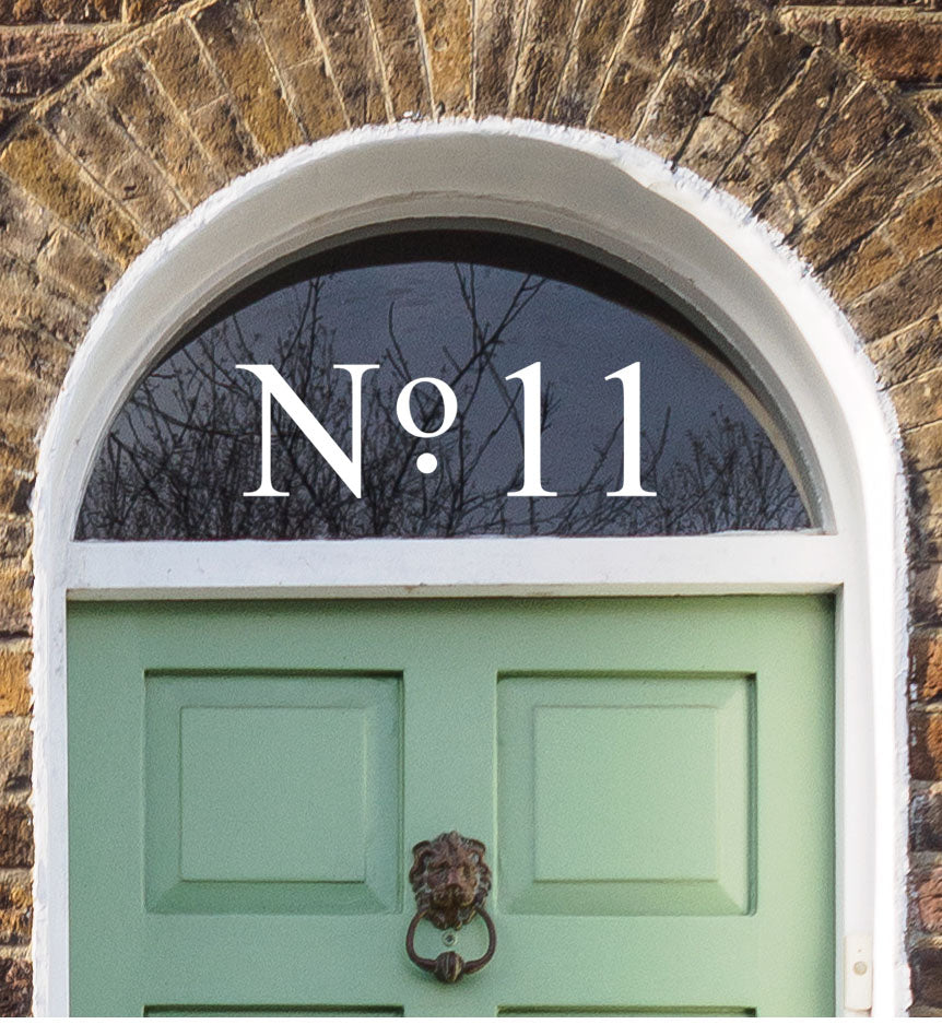Premium Elegant House Number Sticker for Doors and Glass Windows