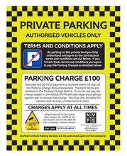 Load image into Gallery viewer, No Parking Sign - Deterrent - Private Parking Sign Car Park - Fake Enforcement