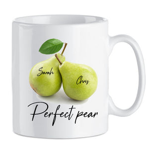 Perfect Pear - Personalised Mug - Gift for Him or Her