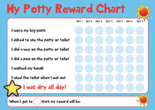 Load image into Gallery viewer, potty training reward chart