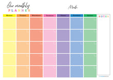 Load image into Gallery viewer, Magnetic Wipe Clean Monthly Family Planner - A3 Size