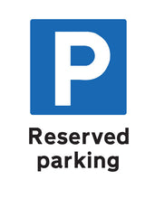 Load image into Gallery viewer, Reserved Parking Only Metal Sign - Portrait - Warning Parking Sign Car Park