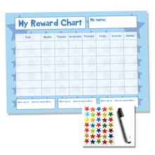 Load image into Gallery viewer, Blue A4 Childrens Reward Chart - Sticker Chart