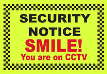 Load image into Gallery viewer, Security Notice Smile You&#39;re on CCTV - Metal Sign - Choose Size
