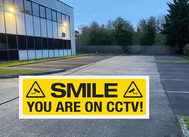 Smile You're on CCTV - 25 x 10cm Metal Sign