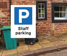 Load image into Gallery viewer, Staff Parking Only Metal Sign - Portrait - Warning Parking Sign Car Park