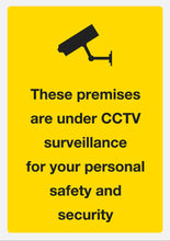 Load image into Gallery viewer, Premises Under Surveillance CCTV - Metal Sign - Choose Size
