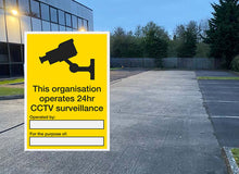 Load image into Gallery viewer, This Organisation uses CCTV - Metal Sign - Choose Size